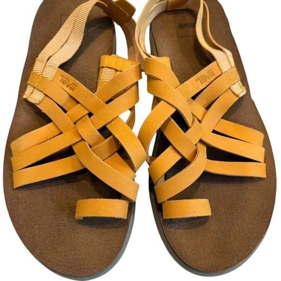Teva Yellow Women's Sandals - Picture 9 of 13